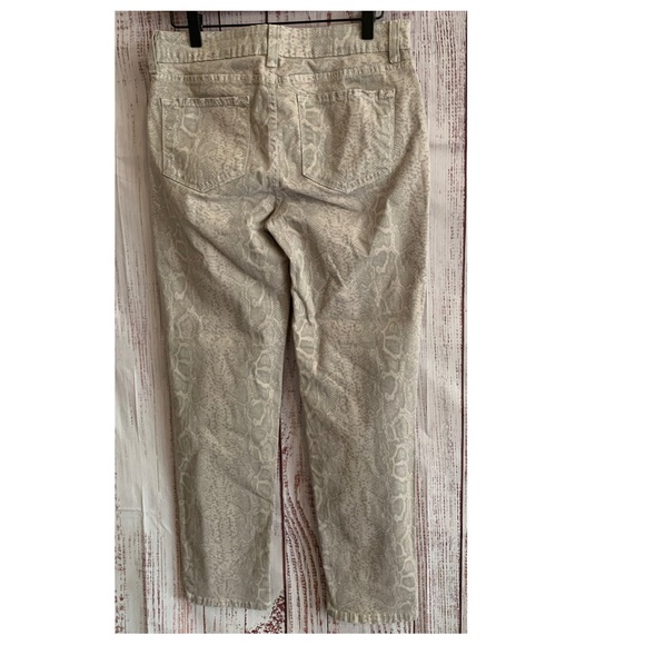 “Stone Python” Slim Ankle “Sheri” Jeans { NYDJ } - Picture 6 of 12